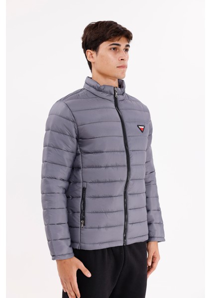 Yüksek Yaka Kapitone Kanallı Tam Fermuarlı Çift Cepli Hafif Isı Yalıtımlı Şişme Mont fırsatları