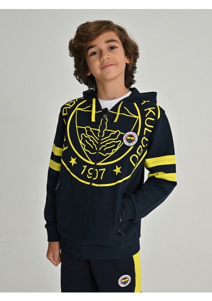 Çocuk Trıbun Tek Renk Logolu Sweat