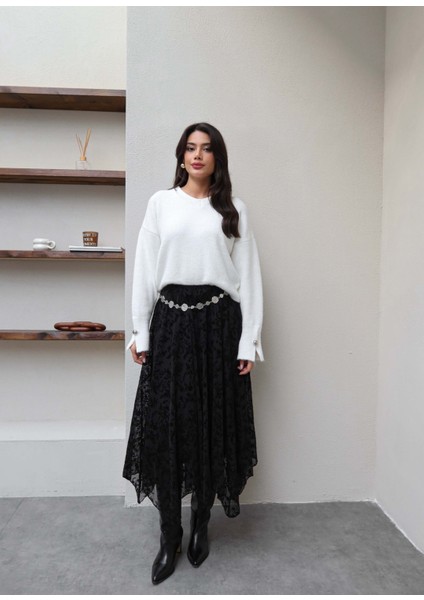 Tül Asimetrik Etek indirimleri