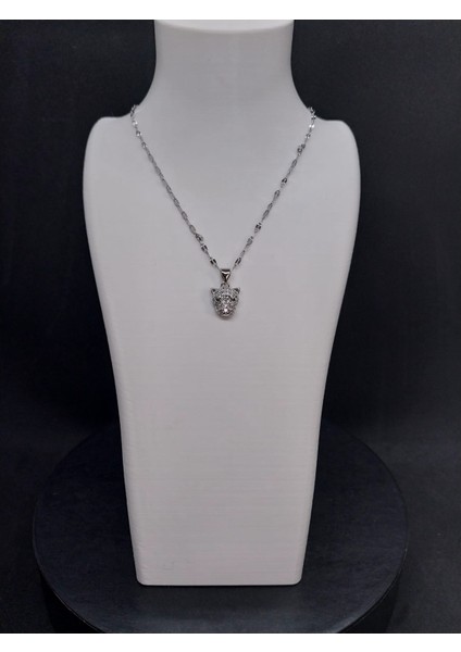 Kaplan Figürlü Çelik Kolye