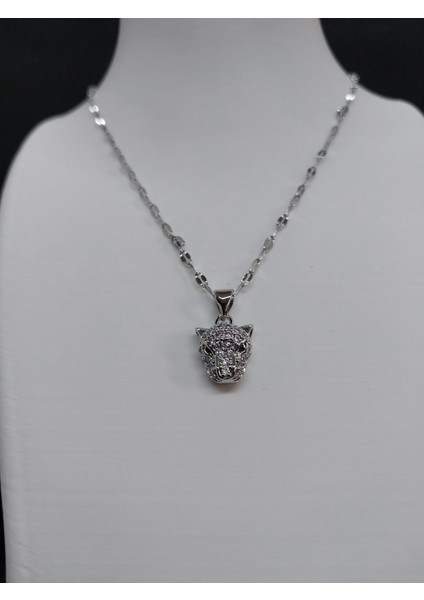 Kaplan Figürlü Çelik Kolye modelleri