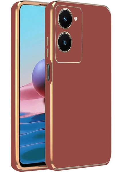 Buğz Newface Vivo Y18 Kılıf Volet Silikon - Kırmızı