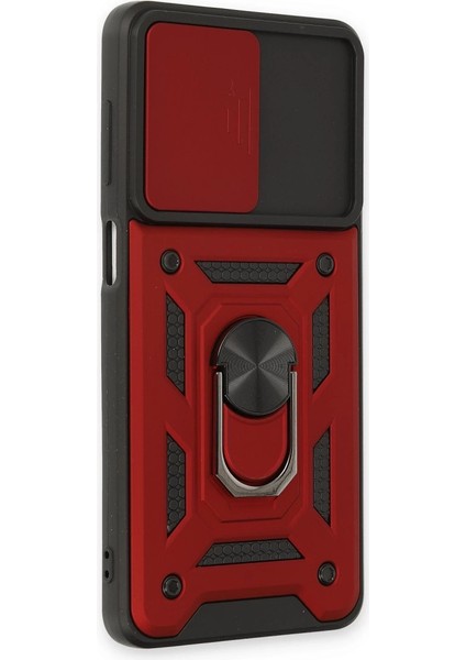 Buğz Samsung Galaxy M52 5g Kılıf Pars Lens Yüzüklü Silikon - Kırmızı fiyatları