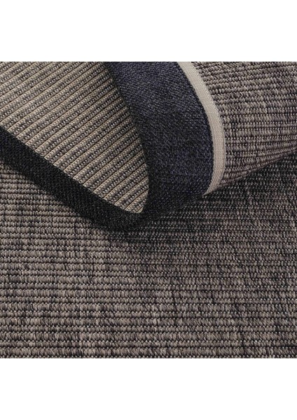 Prag Art 03 Balkon Halısı Hasır Doku Mutfak Halısı Çift Bordürlü Ithal Sisal Halı Yolluk