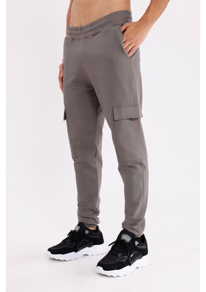 Yan Kargo Cepli Lastik Bel Rahat Kesim Diz Panel Detaylı Daralan Paça Eşofman Altı fiyatları