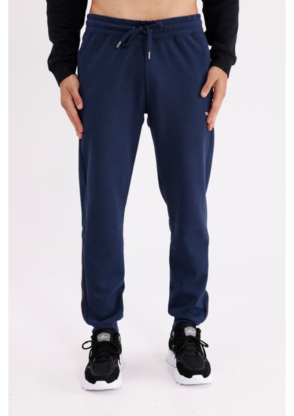 Modal Karışımlı Rahat Kalıp Kordonlu Elastik Bel Yan Cepli Reflektif Şerit Detaylı Ribana Paça Eşofman Altı