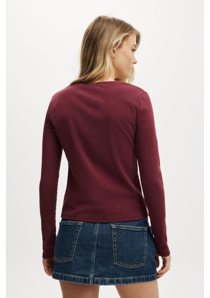 Bordo Slim Fit Düğmeli Kadın Hırka MG2580 modelleri