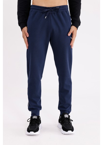 Modal Karışımlı Rahat Kalıp Kordonlu Elastik Bel Yan Cepli Reflektif Şerit Detaylı Ribana Paça Eşofman Altı