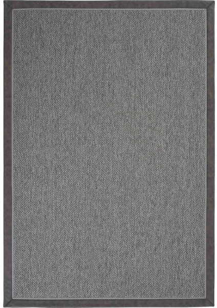 Basel Art 04 Balkon Halısı Hasır Doku Mutfak Halısı Çift Bordürlü Ithal Sisal Halı Yolluk