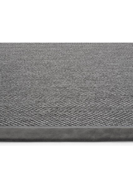 Basel Art 04 Balkon Halısı Hasır Doku Mutfak Halısı Çift Bordürlü Ithal Sisal Halı Yolluk