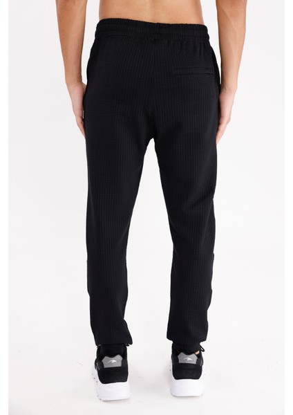 Petek Desenli Esnek Bel Lastikli Yan Cepli Rahat Kalıp Düz Paça Spor Eşofman Altı modelleri