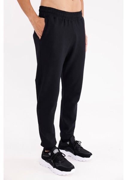 Petek Desenli Esnek Bel Lastikli Yan Cepli Rahat Kalıp Düz Paça Spor Eşofman Altı fırsatları