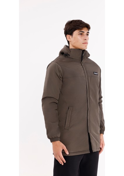 Kapüşonu Çıkabilir Memory Yüzeyli Rüzgâr Korumalı Fermuarlı Cepli Uzun Mont fırsatları