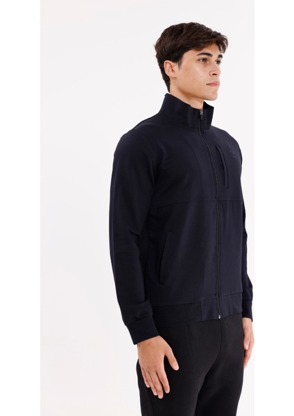 Üç Cepli Yaka Detaylı Fermuarlı Rahat Kesim Ribana Manşetli Mevsimlik Sweatshirt fırsatları