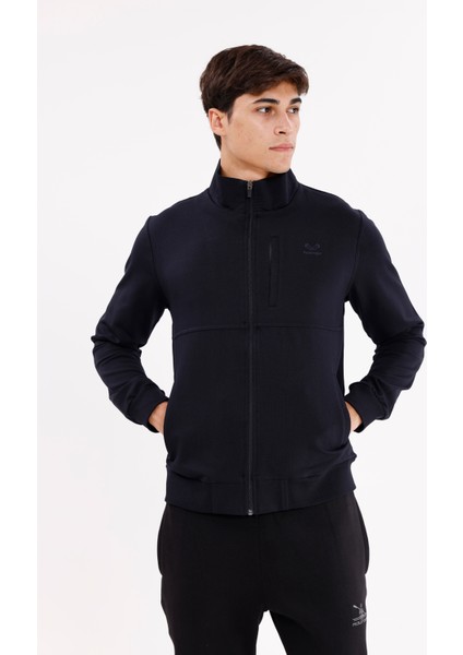 Üç Cepli Yaka Detaylı Fermuarlı Rahat Kesim Ribana Manşetli Mevsimlik Sweatshirt indirimleri