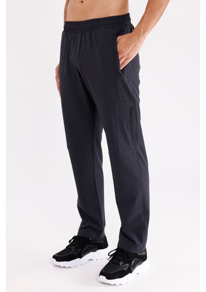 Yan Fermuarlı Cep Diz Dikiş Detaylı Düz Paça Esnek Bel Spor Görünümlü Eşofman Altı fiyatları