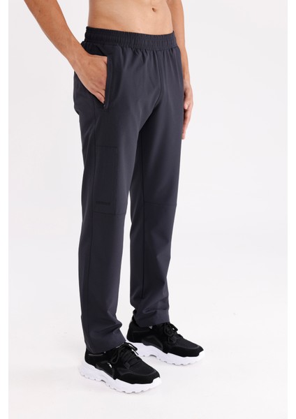 Yan Fermuarlı Cep Diz Dikiş Detaylı Düz Paça Esnek Bel Spor Görünümlü Eşofman Altı fırsatları