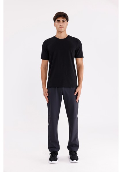 Yan Fermuarlı Cep Diz Dikiş Detaylı Düz Paça Esnek Bel Spor Görünümlü Eşofman Altı indirimleri