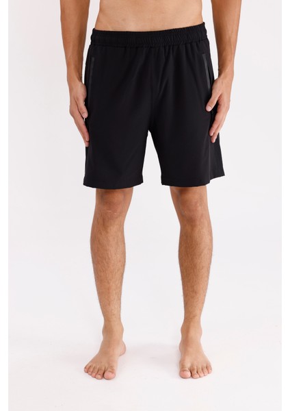 Fermuarlı Cepli Çift Yön Esneyen Hafif Dokuma Rahat Kalıp Diz Üstü Şort