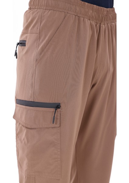 Fermuarlı Kargo Cepli Esnek Bel Rahat Kalıp Düz Paça Hafif Yapı Hızlı Kuruyan Eşofman Altı indirimleri