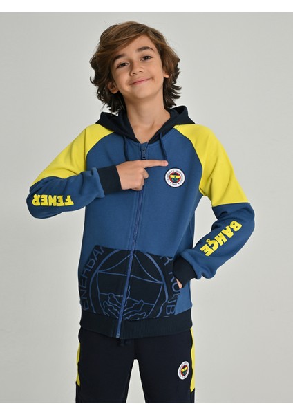 Çocuk Trıbun Sarı Lacivert Sweat