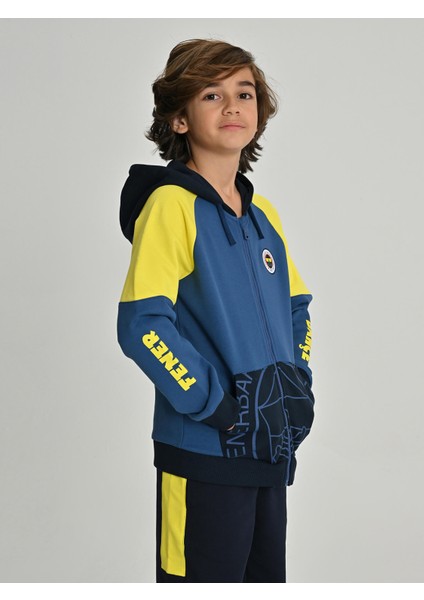 Çocuk Trıbun Sarı Lacivert Sweat
