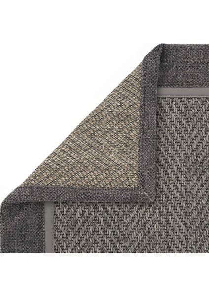 Basel Art 03 Balkon Halısı Hasır Doku Mutfak Halısı Çift Bordürlü Ithal Sisal Halı Yolluk fırsatları