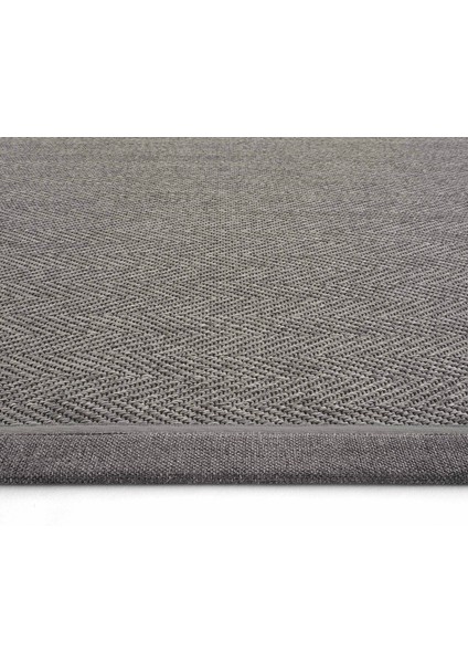 Basel Art 03 Balkon Halısı Hasır Doku Mutfak Halısı Çift Bordürlü Ithal Sisal Halı Yolluk