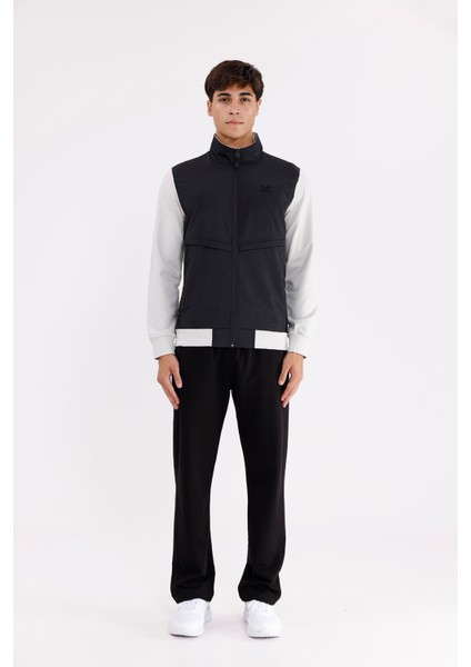 Polo Yaka Düz Form Yan Cepli Rahat Kalıp Esnek Bel Iki Parça Set Takım