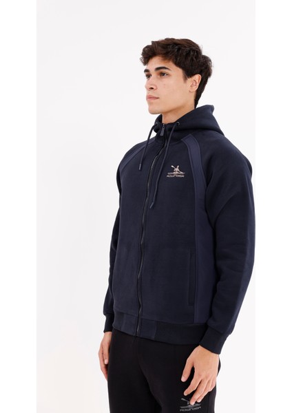 Yan Panel Detaylı Fermuarlı Kapüşonlu Üst ve Cepli Alt Iki Parça Spor Eşofman Takımı fiyatları