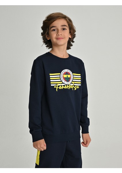 Çocuk Trıbun Şeritli Fenerbahçe Sweat modelleri