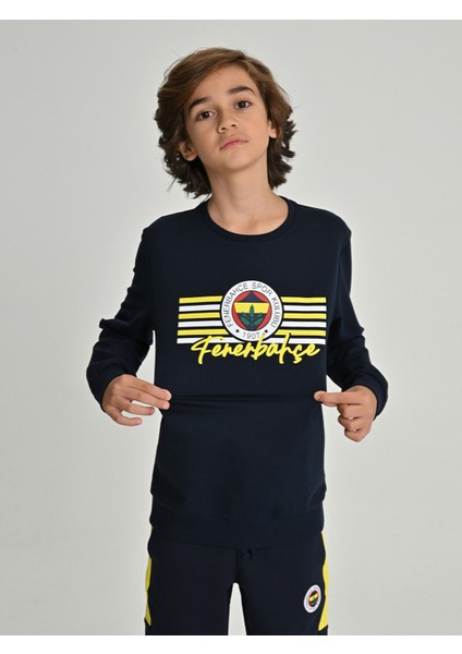 Çocuk Trıbun Şeritli Fenerbahçe Sweat fırsatları
