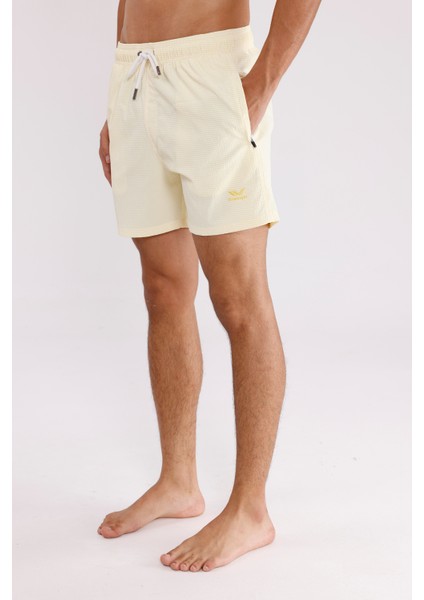 Çizgili Dokuma Bel Ipli Cepli Rahat Kalıp Şort fiyatları