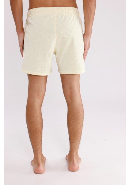 Çizgili Dokuma Bel Ipli Cepli Rahat Kalıp Şort modelleri