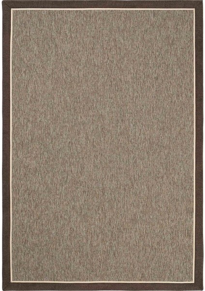 Lizbon Art 03 Balkon Halısı Hasır Doku Mutfak Halısı Çift Bordürlü Ithal Sisal Halı Yolluk