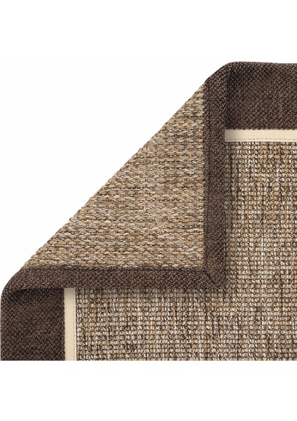 Lizbon Art 03 Balkon Halısı Hasır Doku Mutfak Halısı Çift Bordürlü Ithal Sisal Halı Yolluk fırsatları