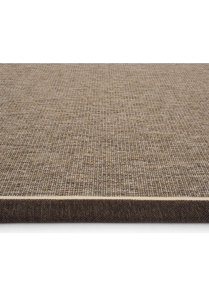 Lizbon Art 03 Balkon Halısı Hasır Doku Mutfak Halısı Çift Bordürlü Ithal Sisal Halı Yolluk