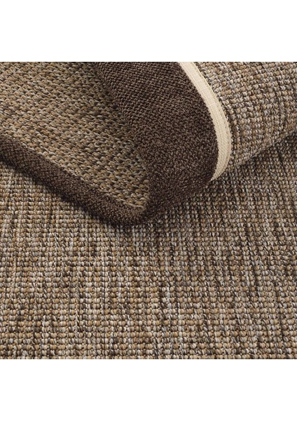 Lizbon Art 03 Balkon Halısı Hasır Doku Mutfak Halısı Çift Bordürlü Ithal Sisal Halı Yolluk