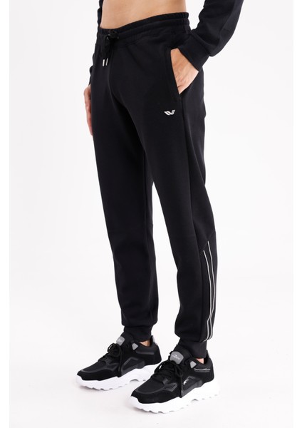 Modal Karışımlı Rahat Kalıp Kordonlu Elastik Bel Yan Cepli Reflektif Şerit Detaylı Ribana Paça Eşofman Altı fiyatları