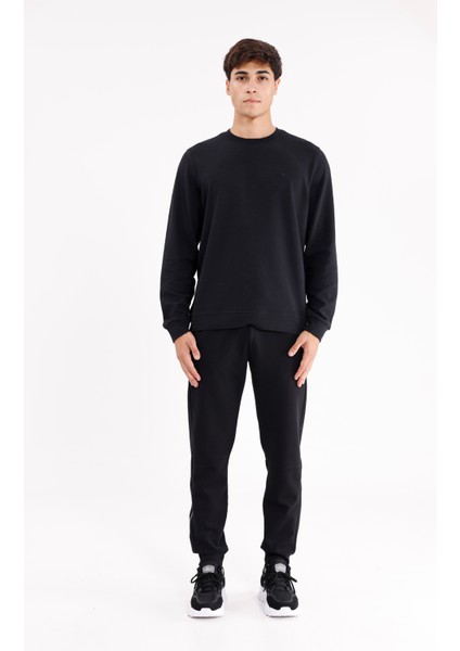 Modal Karışımlı Rahat Kalıp Kordonlu Elastik Bel Yan Cepli Reflektif Şerit Detaylı Ribana Paça Eşofman Altı indirimleri