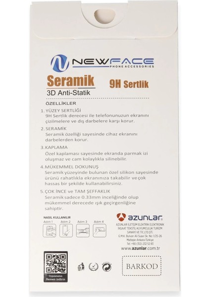 Buğz Newface Xiaomi Redmi 13C 3D Antistatik Mat Seramik Nano Ekran Koruyucu indirimleri