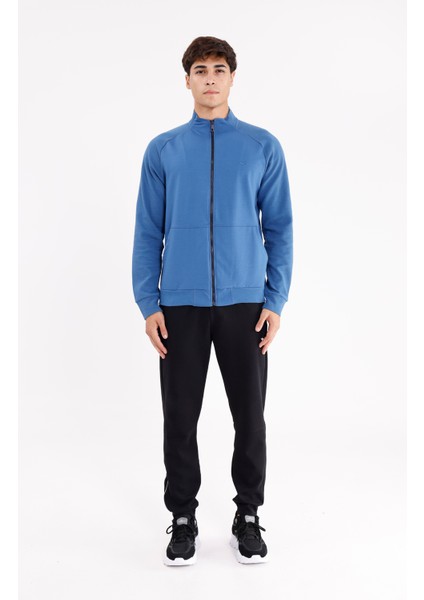 Çizgili Yüzey Efektli Rahat Kesim Yarım Düğmeli Mevsimlik Polo Yaka Tişört