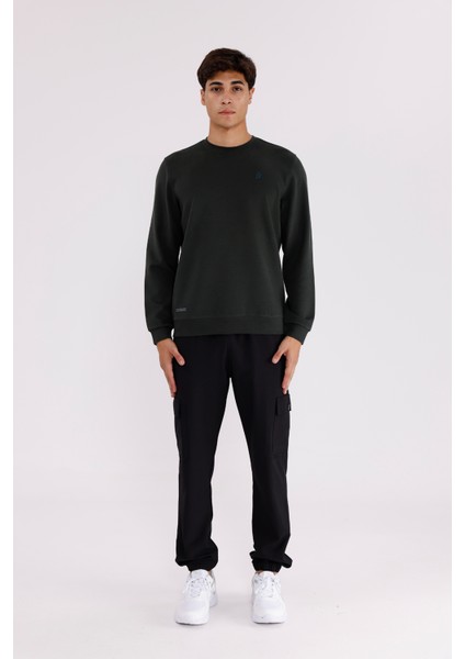 Modal Karışımlı Yumuşak Dokulu Rahat Kalıp Esnek Kullanım Sunan Sweatshirt