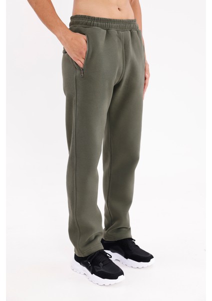 Yanları Fermuarlı Cepli Esnek Bel Lastikli Düz Paça Rahat Kalıp Eşofman Altı fırsatları