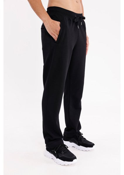 Süper Koton Yumuşak Dokulu Esnek Bel Ayarlı Düz Paça Cepli Eşofman Altı fırsatları