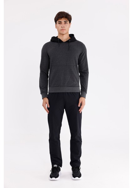 Kanguru Cepli Ayarlanabilir Kordonlu Ribana Manşetli Rahat Kesim Kapüşonlu Sweatshirt