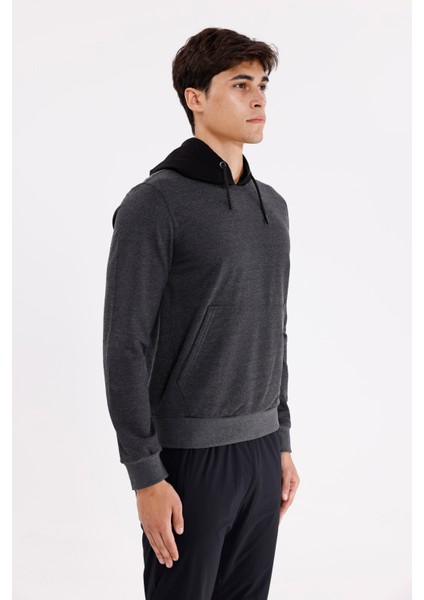 Kanguru Cepli Ayarlanabilir Kordonlu Ribana Manşetli Rahat Kesim Kapüşonlu Sweatshirt fırsatları