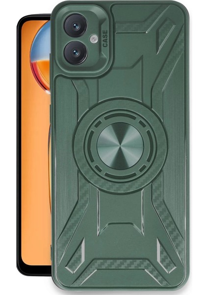 Buğz Newface Samsung Galaxy A05 Kılıf Lincoln Silikon - Koyu Yeşil