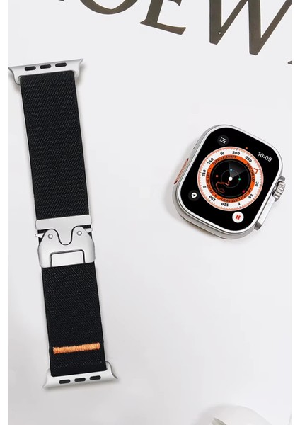 Apple Watch 42MM Forest Kumaş Kordon - SIYAH-(5796) fiyatları