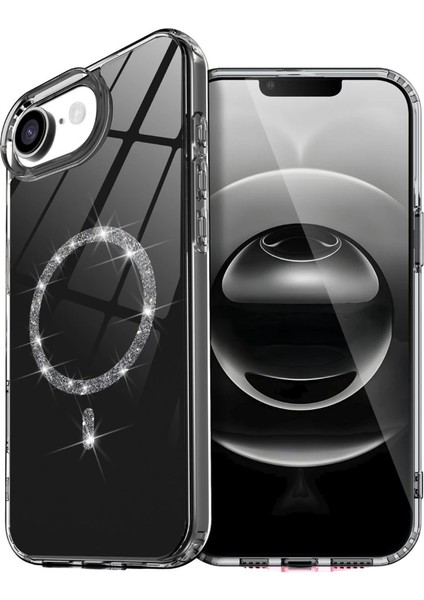 Buğz Apple Iphone 16E Live Diamond Magsafe Kapak - Siyah